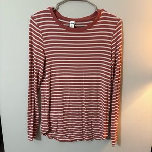 Old Navy striped luxe long sleeve shirt